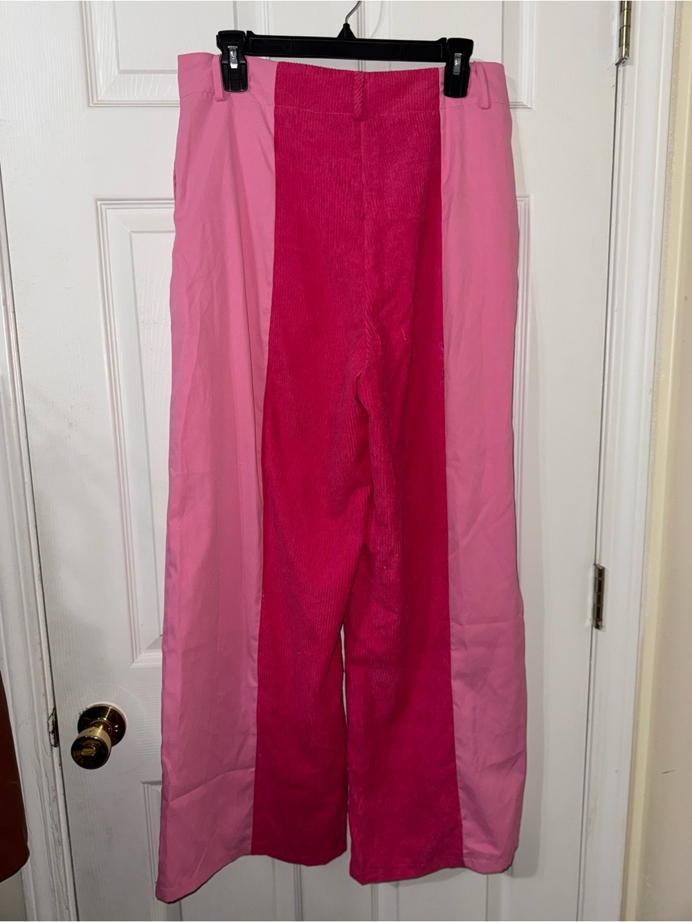 Colorblock Pink Wide-Leg Pants - Picture 5 of 5